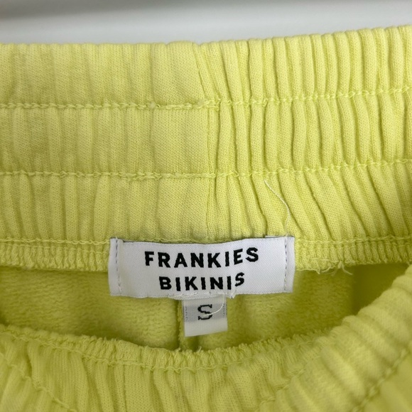 Frankie's Bikinis Lemonade Burl High Waist Sweat Short Small - Picture 4 of 5